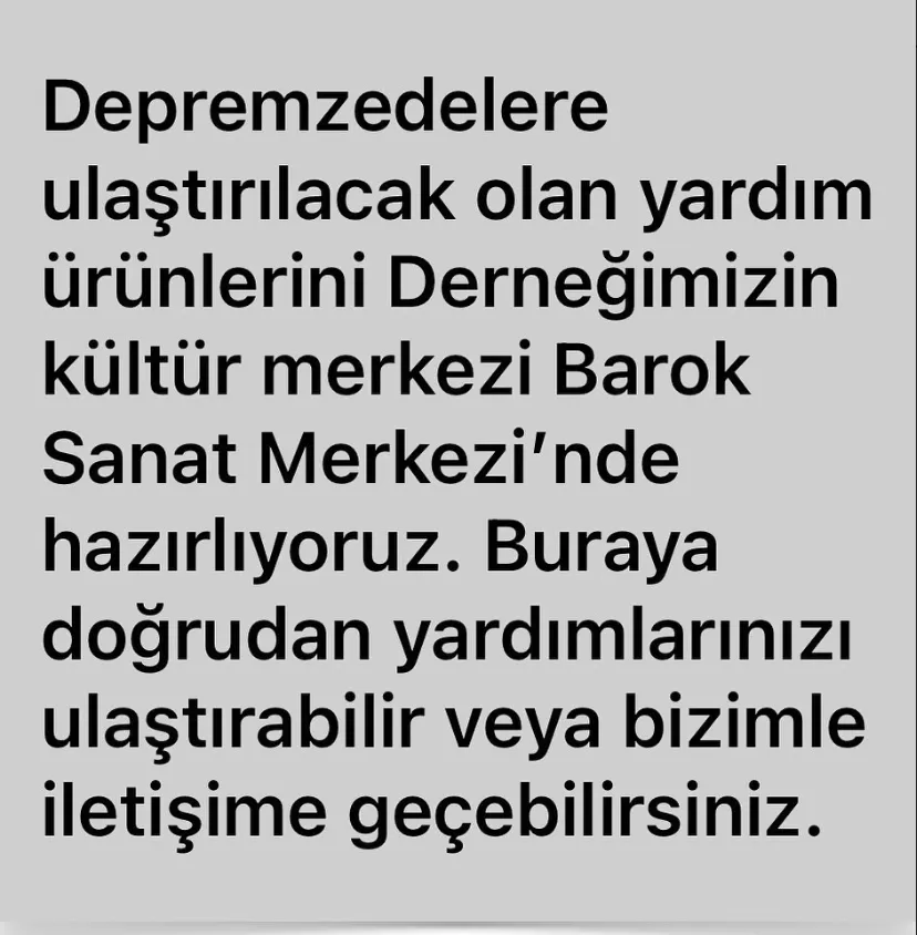 Deprem Duyurusu